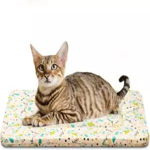 매직독 X소형 상자 침대 패드 반려동물용 슈퍼 소프트 팬케이크 스타일 매트 세탁기 및 건조기 친화적