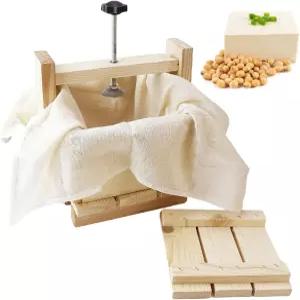 DOERDO 두부 프레스 금형 상자 홈메이드 메이커 치즈 DIY 만들기 키트 주방 가정용 6x6x7인치