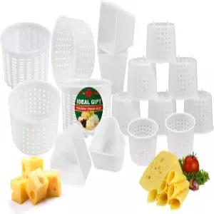 초보자를 위한 16개 소프트 치즈 제조 키트 - 작은 몰드 크림 파라 퀘소 프레스코 카세로 파니어 메이커