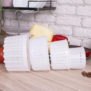 다양한 치즈 제조 몰드 4종 세트 0.25+0.5+0.7+1.2kg 소와 염소 우유로 만든 QG 그룹별 용품