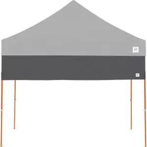 E-Z UP 레크리에이션 하프 월 스트레이트 레그 10 x 캐노피 트러스 클립 및 보관 가방 스틸 그레이에