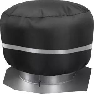 터빈 통풍구 커버 야외 지붕 환기구 헤비 듀티 방수 보호 블랙 20D x 20H 1팩