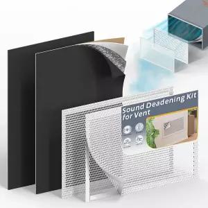 환기구용 화염방사기 키트 소음 및 진동 단열을 위한 향상된 차단기 메쉬 공기 환기 2팩 방사기 매트 HVAC