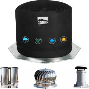 2 PCS 터빈 루프 통풍구 커버 하우스 20인치 X 600D 방수 헤비 듀티 보호 실드