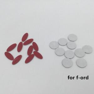 2pcs 10pcs 14mm 자동차 키 fob 케이스 배지 버튼 로고 스트레이트 접는 원격 체인 교체 스티커