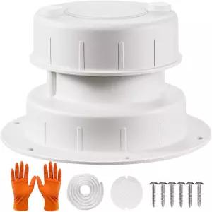 시충 RV 루프 통풍구 캡 알루미늄 캠핑카 배관 트레일러 모터홈용 교체 커버 키트 - 1~2~3/8인치 파이프에