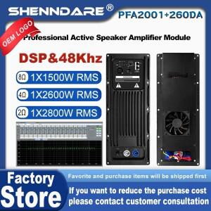 ShennDare PFA2001+260DA DSP가 탑재된 프로페셔널 액티브 스피커 앰프 모듈 클래스 D 1x1500W 8OHM DJ 1x2