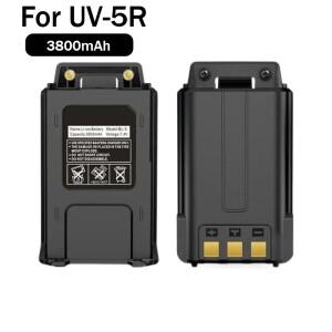 워키토키 확장 배터리 BL-5 3800mAh 7.4V 충전식 리튬 (바오펑 UV-5R 무전기용)