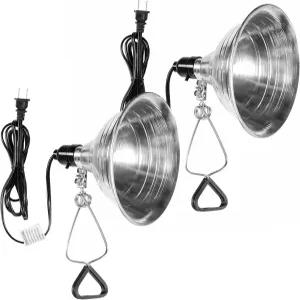 8.5 조절 가능한 알루미늄 반사판이 있는 심플한 디럭스 클램프 라이트 E26 소켓 최대 150와트 램프(전구