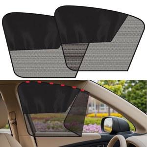 자동차 창문 그늘막, 2팩 마그네틱 전면 덮개, 하프 블랙아웃 및 시스루 운전석 햇빛 가리개로 식사 / 낮잠 옷 갈아입기 캠핑용