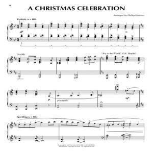 필립 케베렌의 피아노 솔로를 위한 크리스마스 메들리 중급 피아니스트를 홀리데이 악보 연습을 클래식