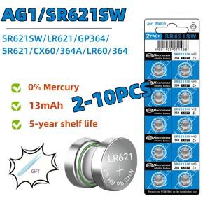 2-10PCS AG1 LR621 364 164 531 SR60 CX60 1.55V 알카라인 배터리 시계 자동차 키 원격 장난감 버튼 코인