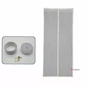 방충망 현관자동 화이트 찍찍이 모기장yza630