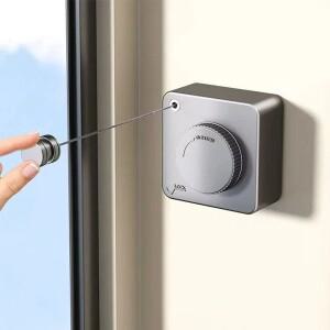 옷줄 보이지 않는 강철 와이어 방풍 실내조절 가능 구멍 뚫지 않음 욕실 접이식 발코니