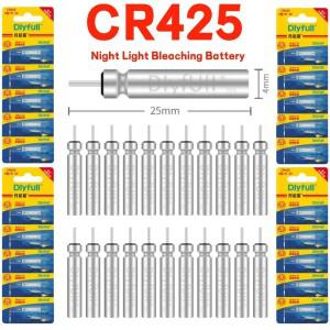 5-100PCS CR425 낚시 플로트 배터리 전자  액세서리  밝기 밤 빛나는