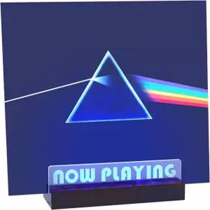 제드케호 이제 레코드 스탠드 재생 중 - LED 라이트 바이닐 디스플레이 나무 수납 홀더 수집가용 액세서리