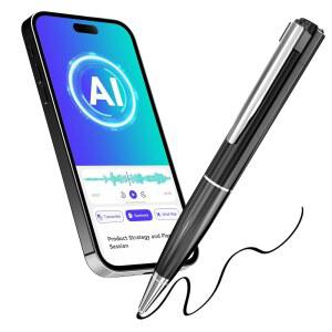 AI 음성 녹음기, 노트 녹음기 전사 요약 및 마인드 맵, 필기 장치는 150개 언어, 앱 제어, 회의, 강연, 인터뷰, 통화를 위한 펜을 지원합니다