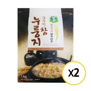 성경식품 구수한 참 누룽지 1kg x 2개