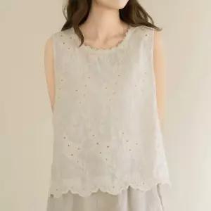 엄마옷 마담4060 [내추럴포엠]레이스나시 여성 데일리 블라우스 -RBL2604026-