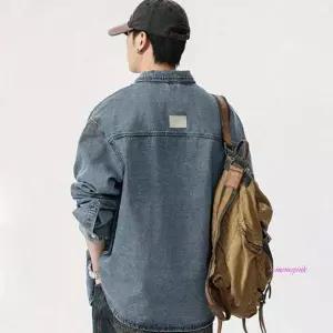 남성 청자켓 셔츠 데님 오버핏 남자 빅사이즈 탄탄한ijk337