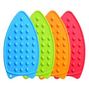 접이식 다림질 매트 실리콘 다리미 받침대 스탠드 내열성 미끄럼 방지 보드  보호 패드 절연 커버 1개