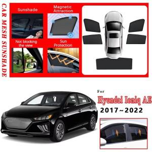 현대 호환 아이오닉 AE 2017 2020 자석식 차량용 메쉬 햇빛 가리개 앞 유리창 바이저 도구 액세서리