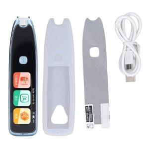 터치스크린이 있는 번역 리더 펜, 외국어 번역기 스캐너 사전 읽기 외국어용 배터리 내장 파란색