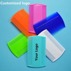 애완 동물 강아지 안전 플라스틱 빗 고양이 손질 도구벼룩 제거 브러시 깨끗한 머리 제품 선물 광고 맞춤