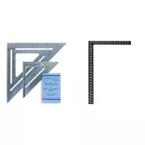 SWANSON Tool Co Inc SW1201K 밸류 팩 7인치 스피드 스퀘어 및 빅 12 파워텍 80008 16인치 x 24인치 스틸