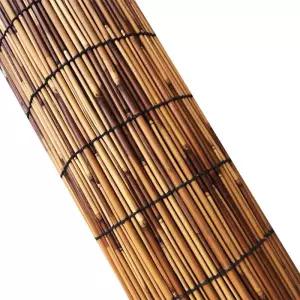 갈대발 인테리어 커튼 도어 볏짚 병풍 제일어두운색 짚  1.2X30m 파티션 롤