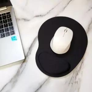 [셀러에이드]손목보호 검정 마우스패드 EVA