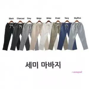 여성용 린넨 마 쿨링 세미핏 바지 팬츠 9부 여름 소재 마소재 통기성좋은ijk267