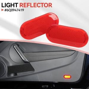 2x 6Q0947419 문 레드 패널 라이트 리플렉터 VW Beetle 2012-2016 Caddy 2004-2015 Polo Touran