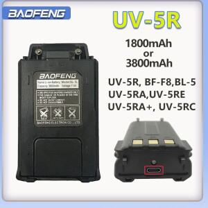 Baofeng  배터리 UV5R 1800Mah 리튬 이온 DC 7.4V Voor BL-5 BF-F8 액세서리