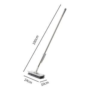 타일 매직 스퀴지 청소용 주방 욕실 브러시 바닥 스크럽 3 in 1 긴 손잡이 탈부착 가능 조절식 와이퍼 도구