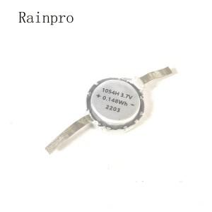 2개/몫 1054 미니 소형 소형 충전식 배터리 LIR1054 3.6V 40mAh 소프트 포장 폴리머 버튼 헤드셋