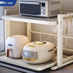 밥솥 스탠드 선반 전자레인지 수납장 조리대 가정용 렉 보관 오븐