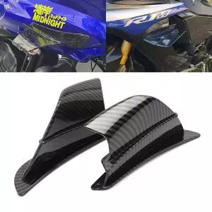 호환   사이드 윙렛 Yamaha YZF R1 R1m R6 R7 R25 MT07 MT09 MT10 Tracer 9 Gt 공기 역학 스포일러 윙 부품