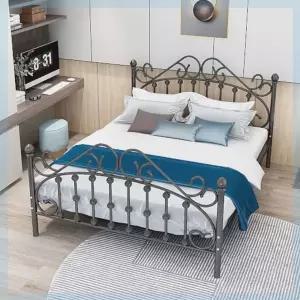 침대 퀸 철제 유럽풍 엔틱 프레임