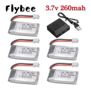 H36 배터리 3.7V 260mAh + 충전기 (Eachine E010 Furibee F36 RC 쿼드콥터 부품용) 리포