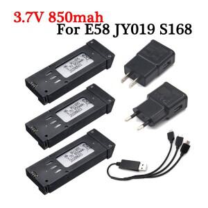 Eachine E58 JY019 S168 L800 X Pro 원격 제어 드론 쿼드콥터용 업그레이드 버전 3.7V 850mah Lipo 배터리