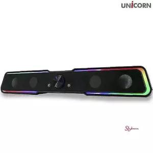 유니콘 LED 사운드바 USB전원 스피커 PC 게이밍rst330
