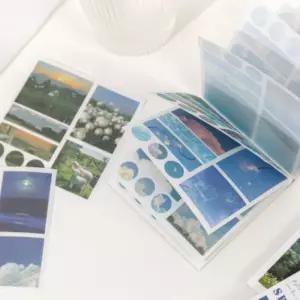 40개/팩 와시 페이퍼 스티커북 스크랩북 저널 앨범 다이어리 DIY용 미적 풍경