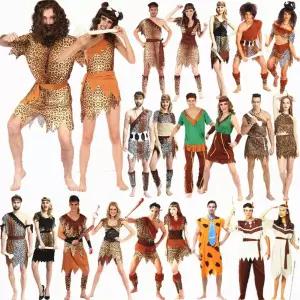 학예회 파티 원시인의상 성인 연극 선사축제 할로윈