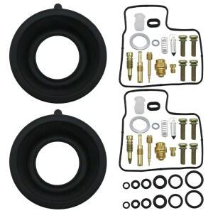 SYOWADA 2팩 카뷰레터 수리 키트, 플로트 다이어프램이 장착된 카빌 리빌드 혼다 섀도우 스피릿 1100 VT1100C 1997 1998 1999 2000 2002 2003