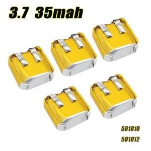 배터리 리튬 폴리머 501010 3.7V 2025 블루투스 호환 헤드셋 소형 전자제품용 새 충전식 40mAh