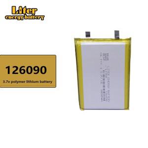 3.7V 리튬 폴리머 8000mAh 126090 보조베터리 블루투스 스피커 태블릿 DVD 배터리용 소프트 패키지