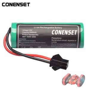 RC 장난감 3.7V 2000mAh 18500 교체 배터리 S900 FT008 SM-2P 커넥터와 원격 제어 헬리콥터 자동차 탱크 총