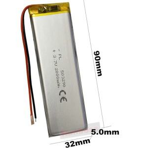 1-10PCS 503290 2000mAh 폴리머 Lipo 배터리 MP3 MP4 GPS DVD 태블릿 pc 7 8 9 인치 블루투스 키보드 KBD67