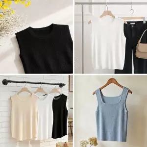 [NS홈쇼핑][샵앤] [무료배송] 단독도 이너도 되는 기본 니트 나시 4종 균일가..